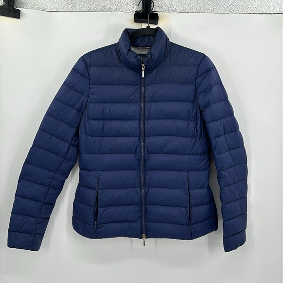 GEOX Respira Puffer Jacket Navy Blue Size 8 - Picture 1 of 9
